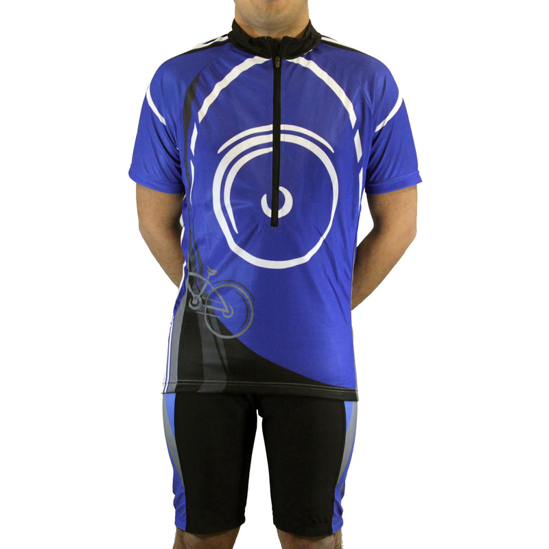 Mens Premium Sublimated Short Sleeve Cycling Jersey