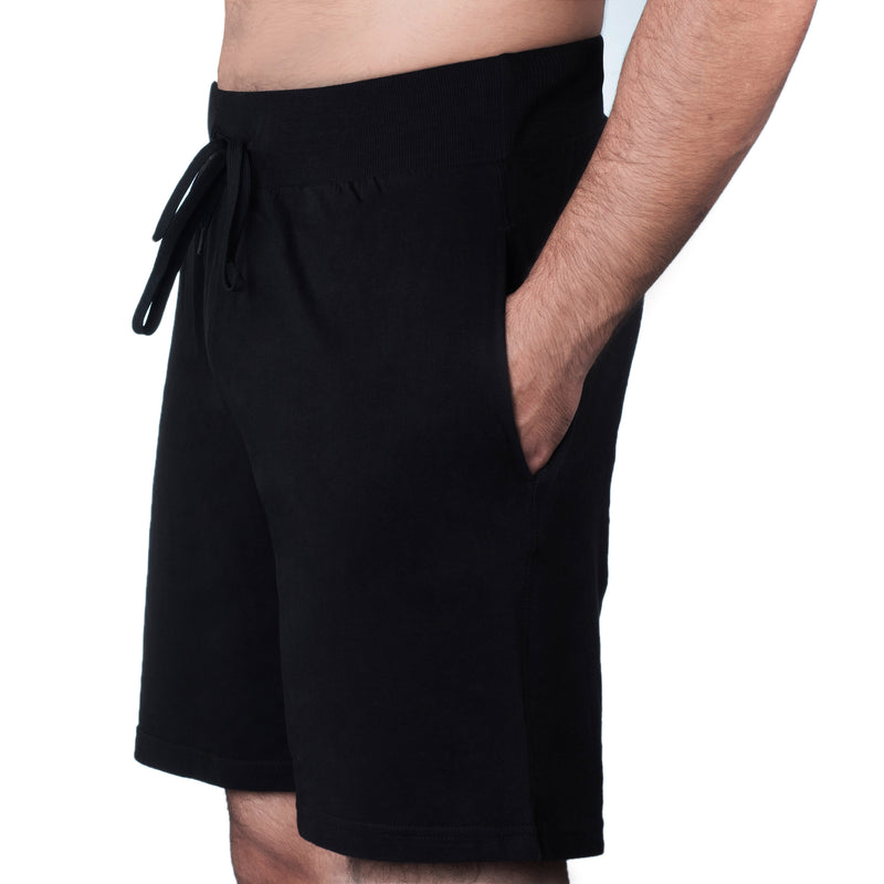 Mens Drawstring Cotton Spandex Sports Yoga Shorts Pants