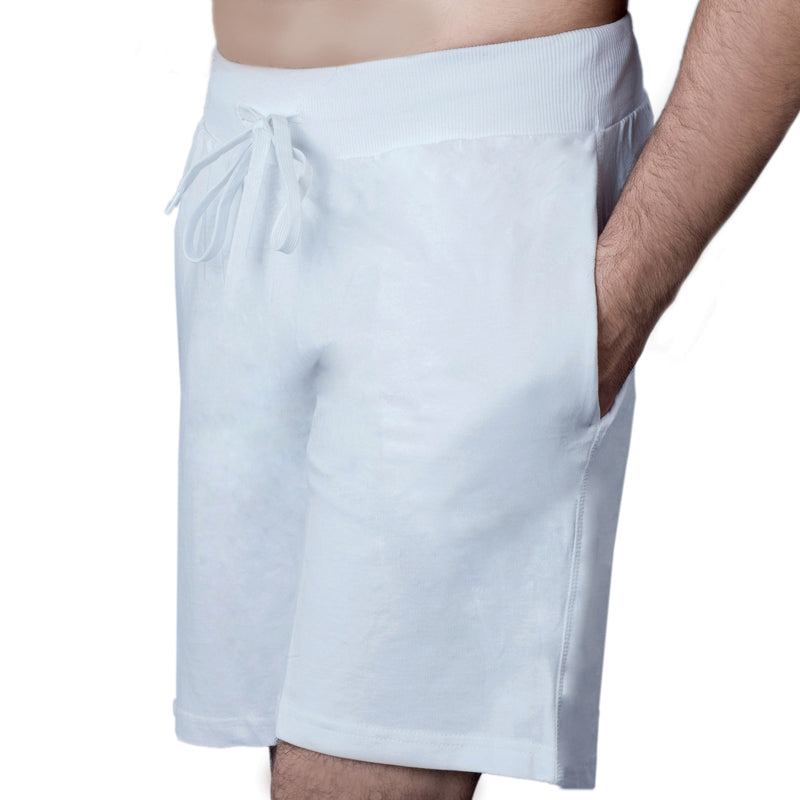 Mens Drawstring Cotton Spandex Sports Yoga Shorts Pants