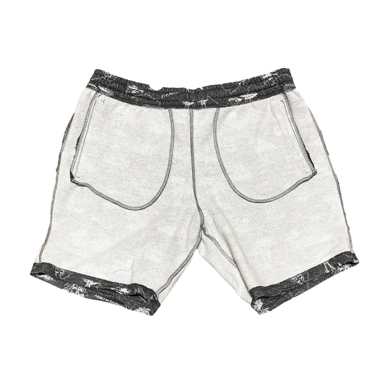Mens Hawaiian Tropical Print Casual Lightweight Holiday Shorts