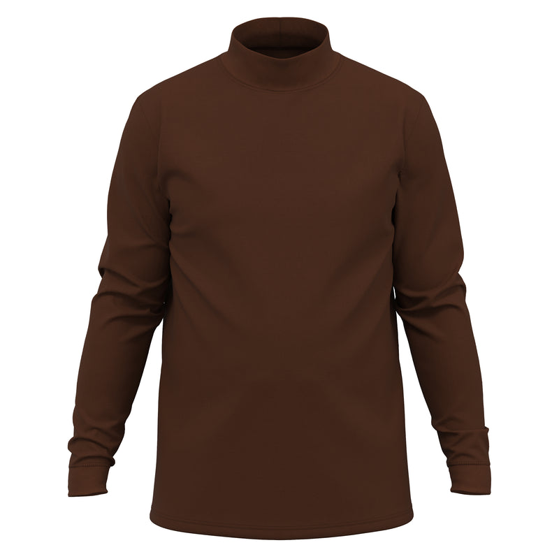 Men's Cotton Mock Turtleneck Pullover Sweater