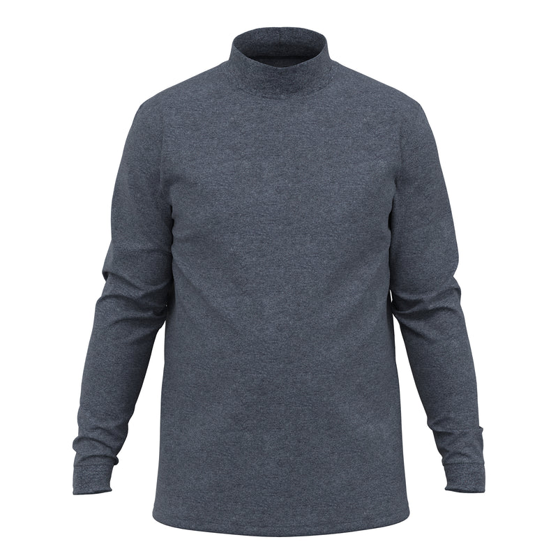 Men's Cotton Mock Turtleneck Pullover Sweater