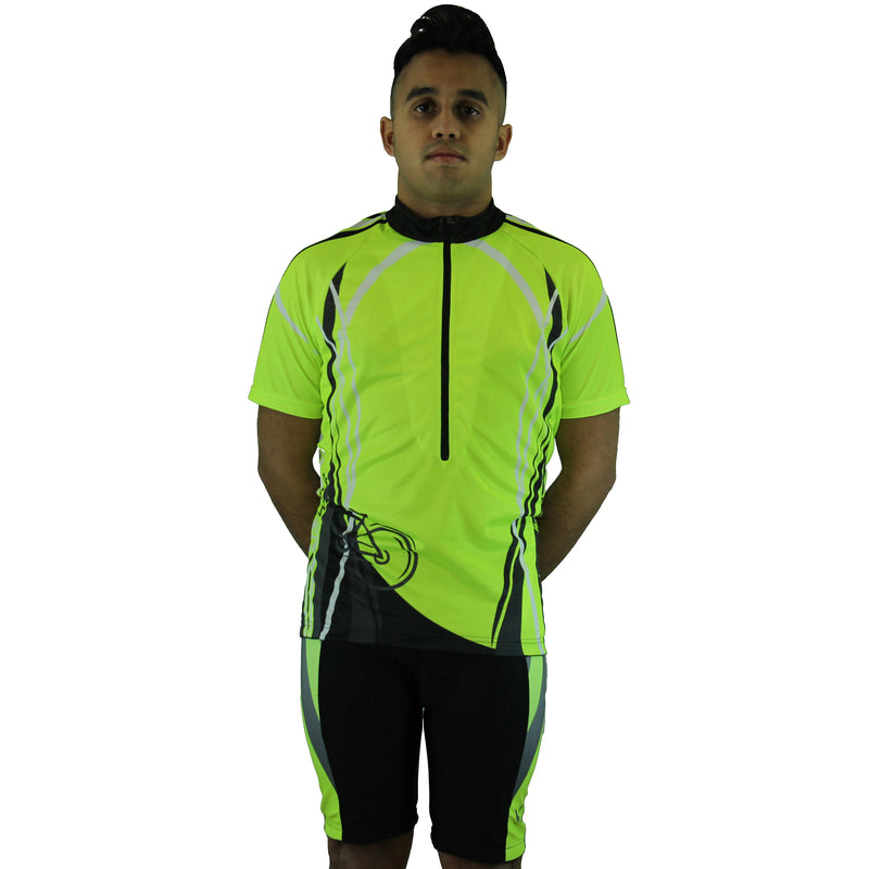 Mens Premium Sublimated Short Sleeve Cycling Jersey