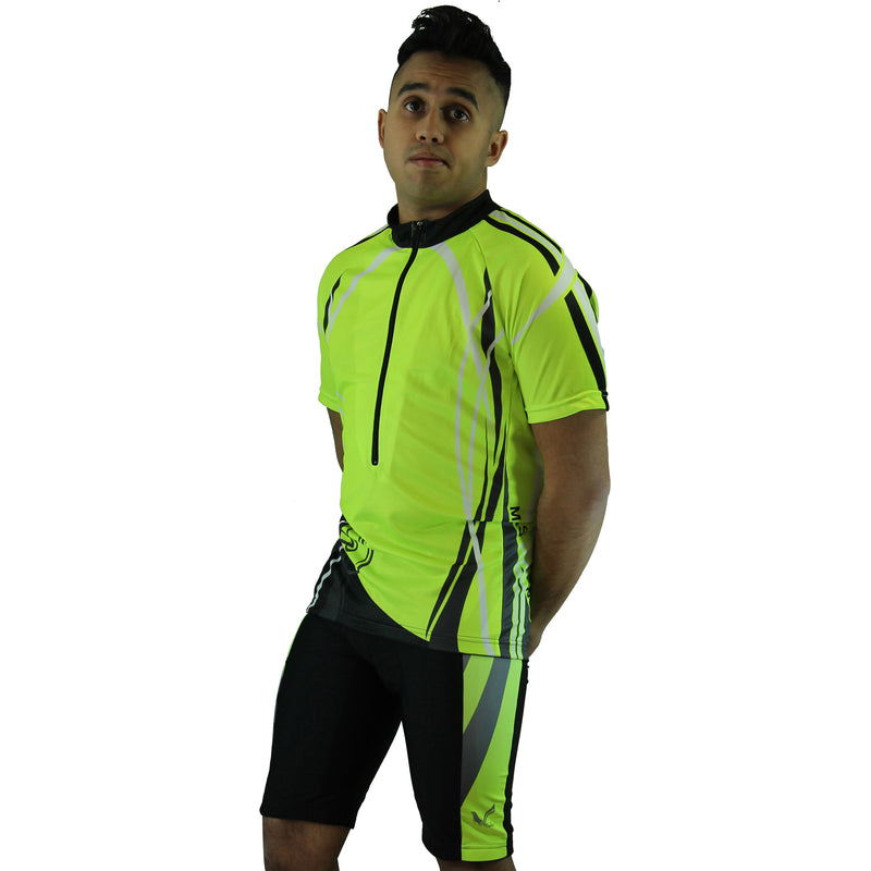 Mens Premium Sublimated Short Sleeve Cycling Jersey