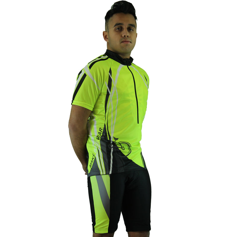 Mens Premium Sublimated Short Sleeve Cycling Jersey