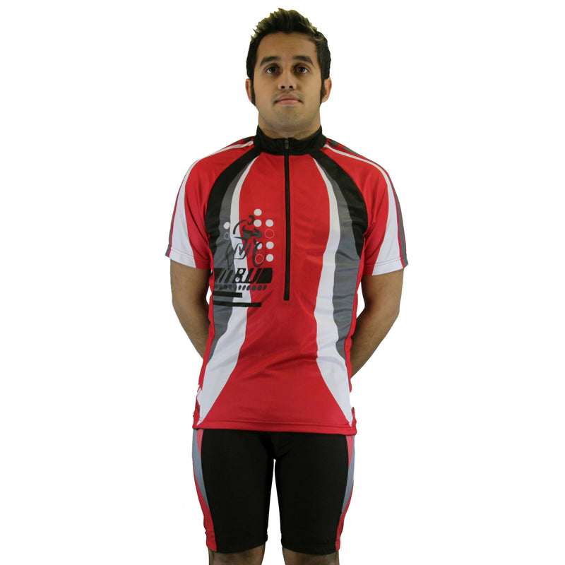 Mens Premium Sublimated Short Sleeve Cycling Jersey