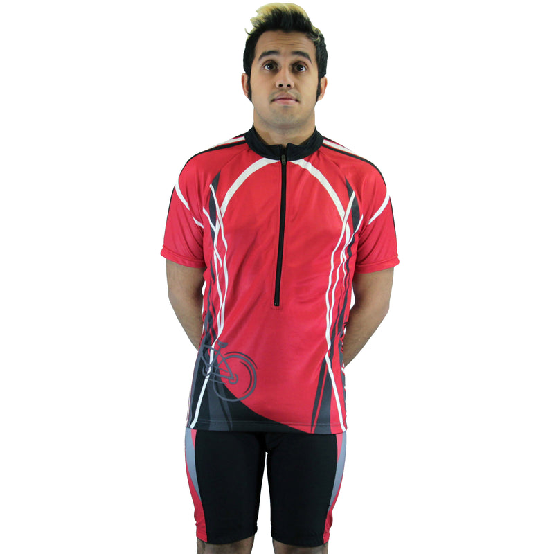 Mens Premium Sublimated Short Sleeve Cycling Jersey