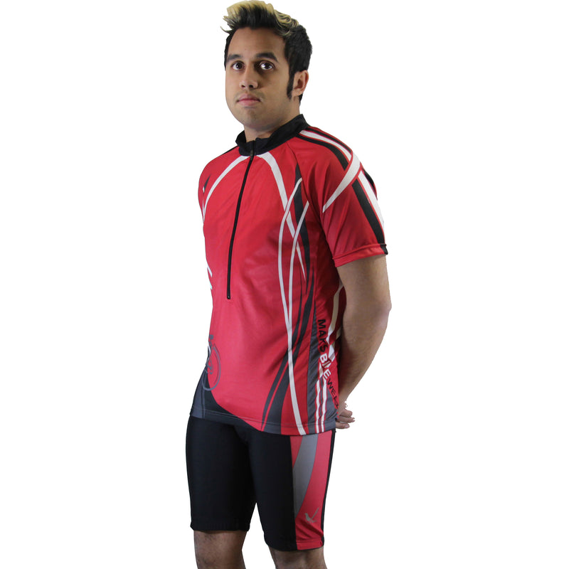 Mens Premium Sublimated Short Sleeve Cycling Jersey
