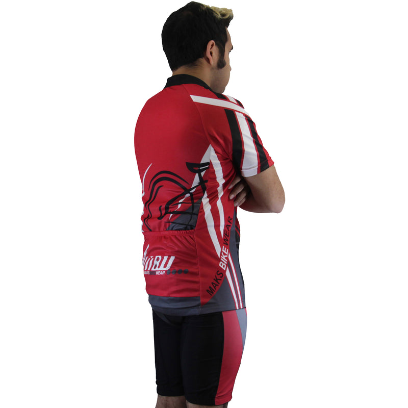 Mens Premium Sublimated Short Sleeve Cycling Jersey