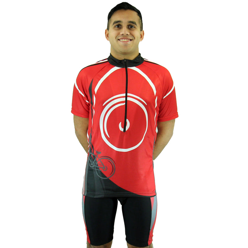 Mens Premium Sublimated Short Sleeve Cycling Jersey