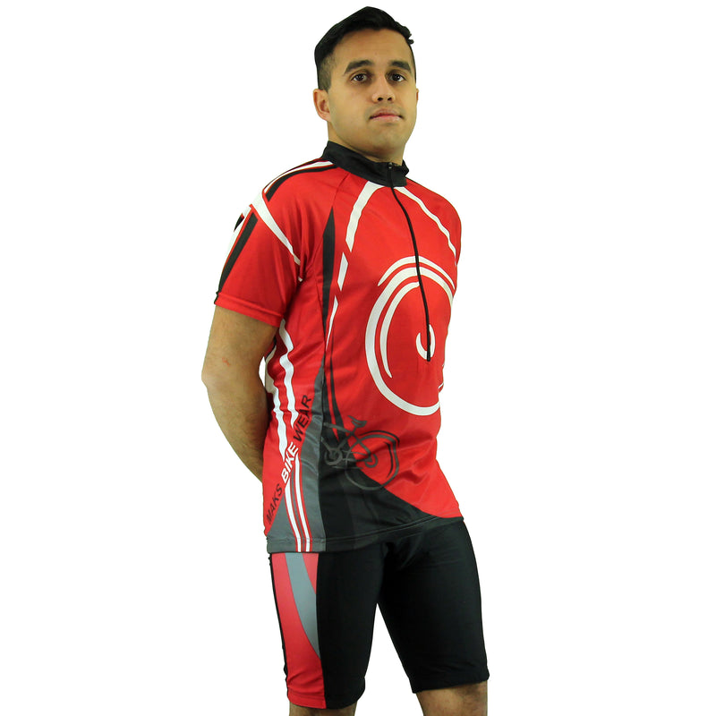 Mens Premium Sublimated Short Sleeve Cycling Jersey