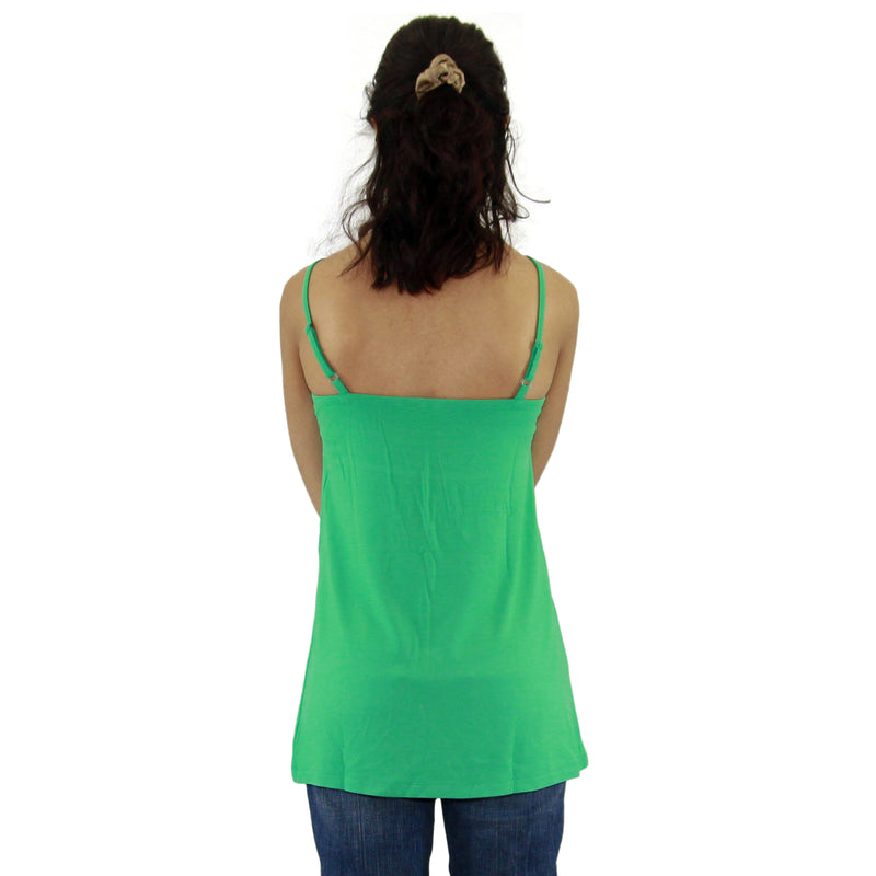 Womens Adjustable Spaghetti Strap Tank Top