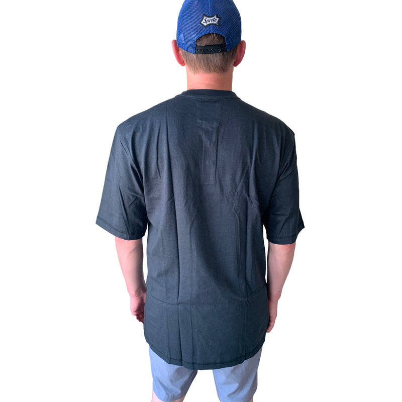 Nano Tex Pocket Henley Shirts For Men - Short Sleeve