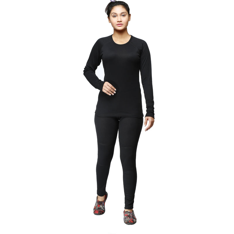 Winter women thermal underwear set V-neck