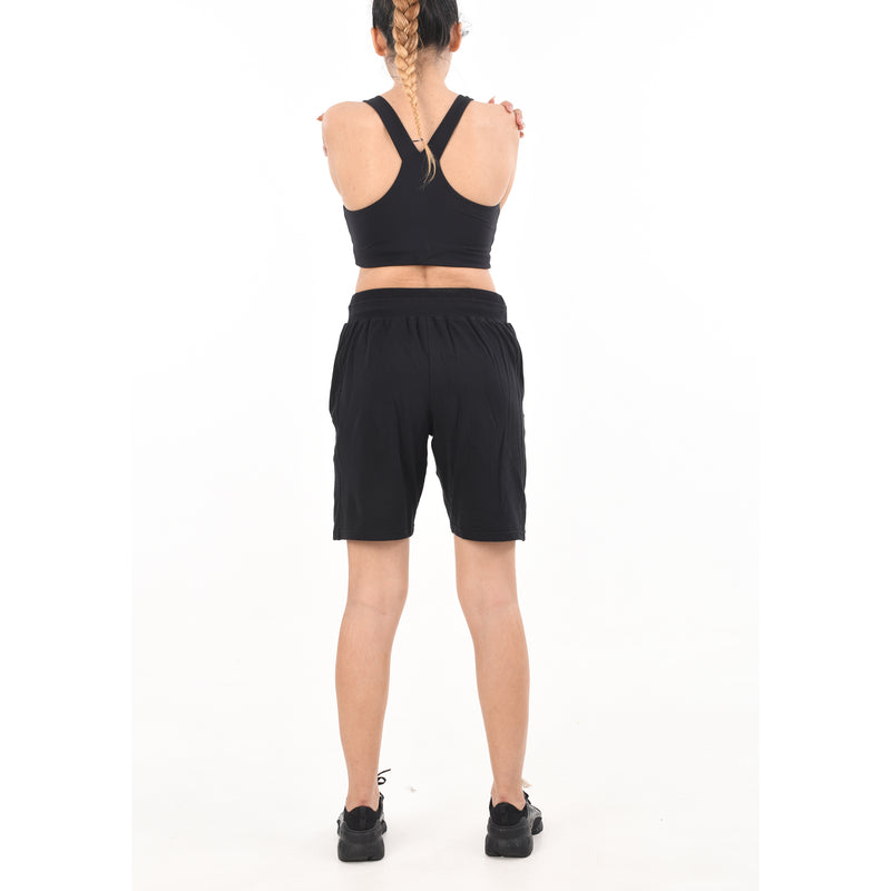 Ladies Drawstring Cotton Lycra Euro Design Casual Sports Barmuda Shorts