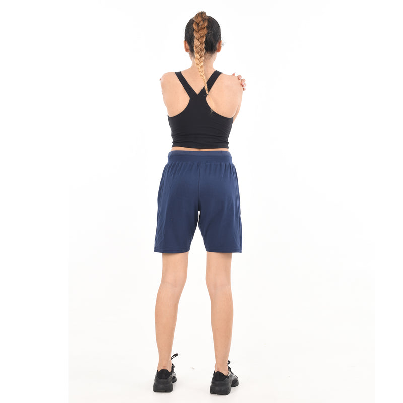 Ladies Drawstring Cotton Lycra Euro Design Casual Sports Barmuda Shorts