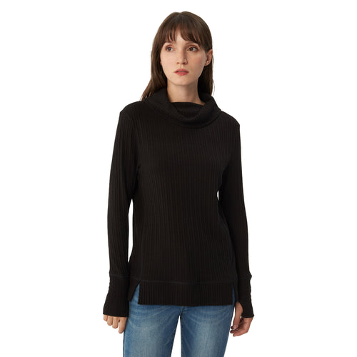 Womens Long Sleeve Cowl Neck Sweater
