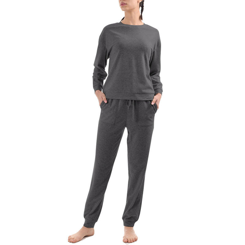 Womens Super Soft Loungewear Sets 2 Piece Top and Bottom