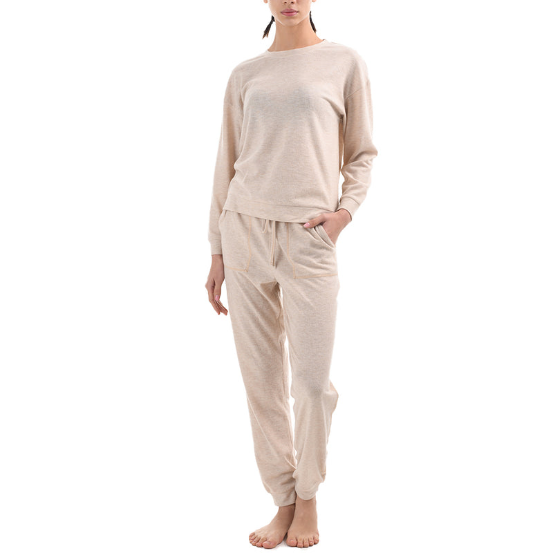 Womens Super Soft Loungewear Sets 2 Piece Top and Bottom