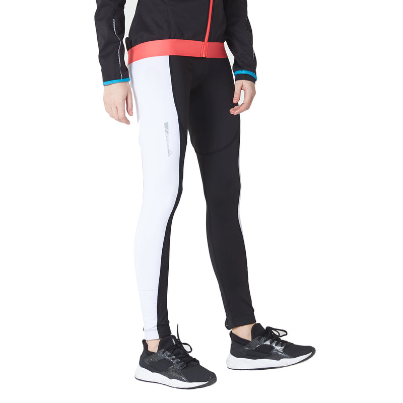 Womens Padded Thermal High Waisted Fleece Cycling Pants