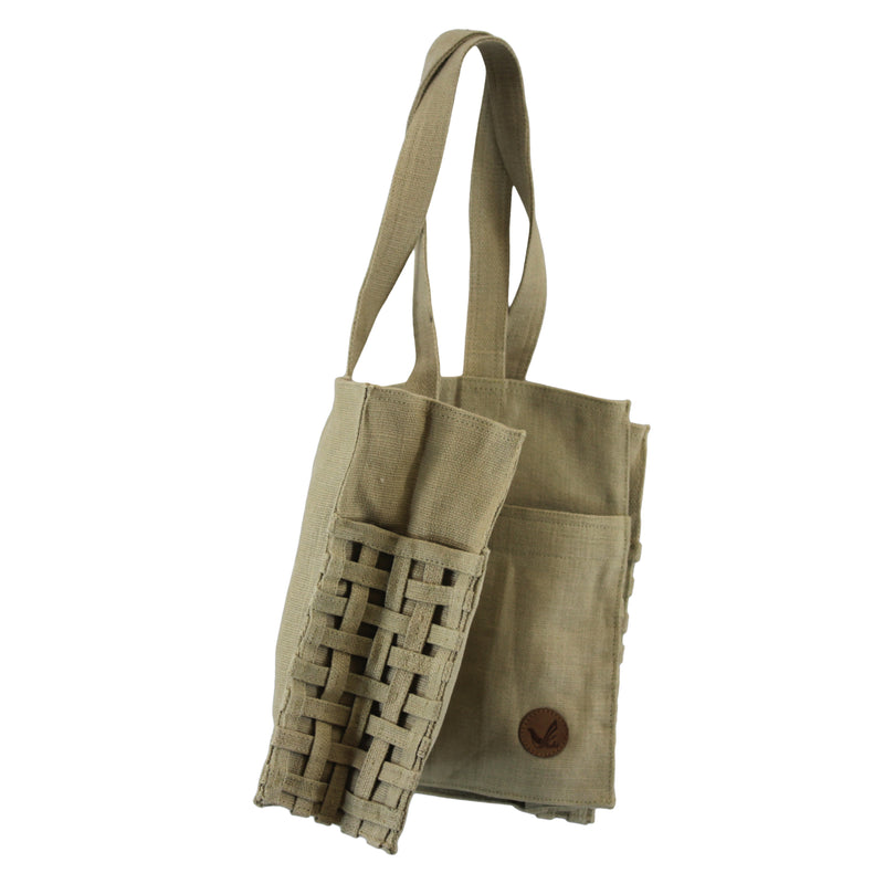 Premium and Convenient Jute-Cotton Tote Bag with Canvas Pocket