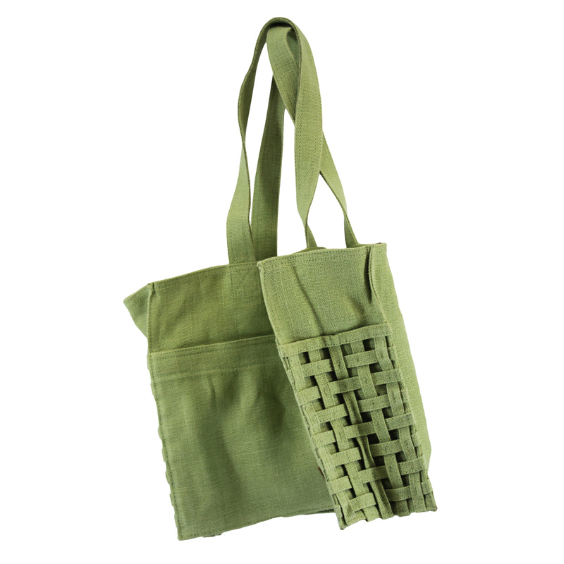 Premium and Convenient Jute-Cotton Tote Bag with Canvas Pocket