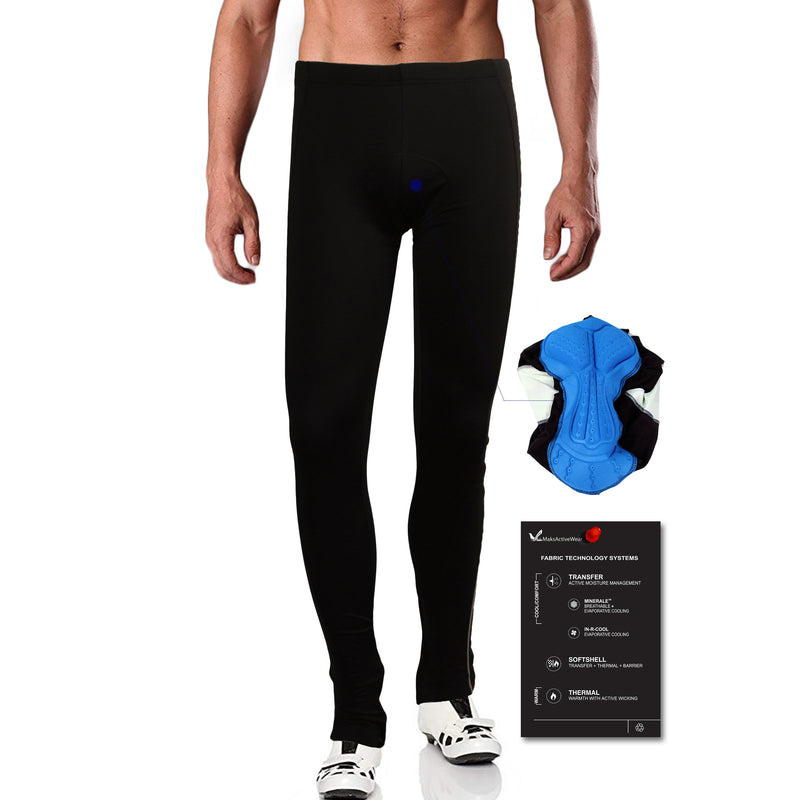 Mens Padded Thermal Cycling Pants