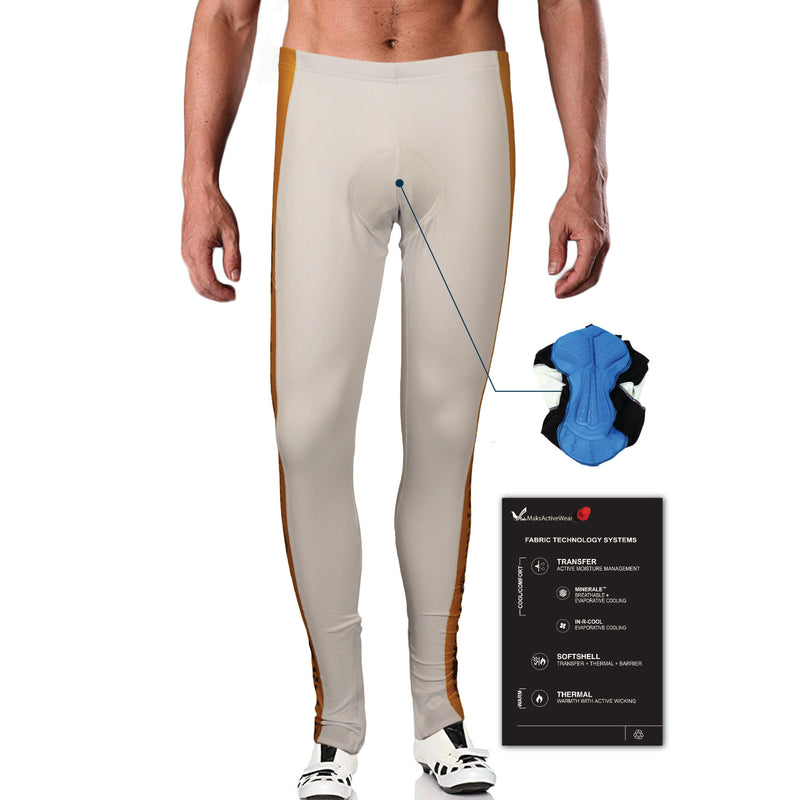 Mens Padded Thermal Cycling Pants