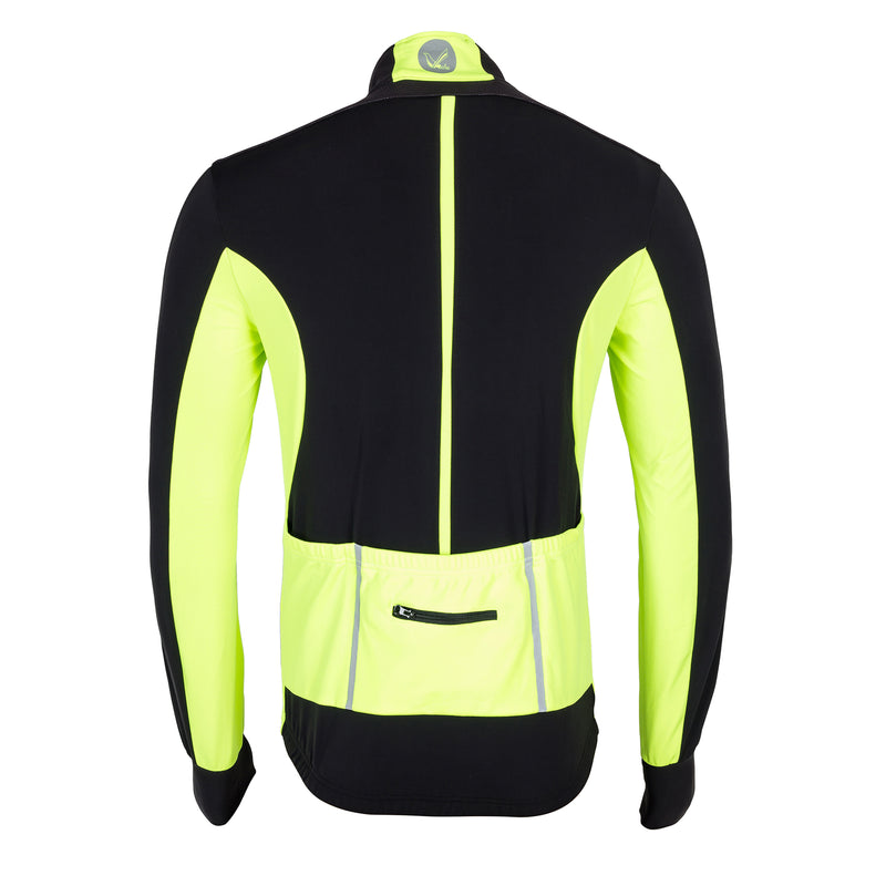 Mens Reflective Waterproof Windproof Long Sleeve Winter Cycling Jacket