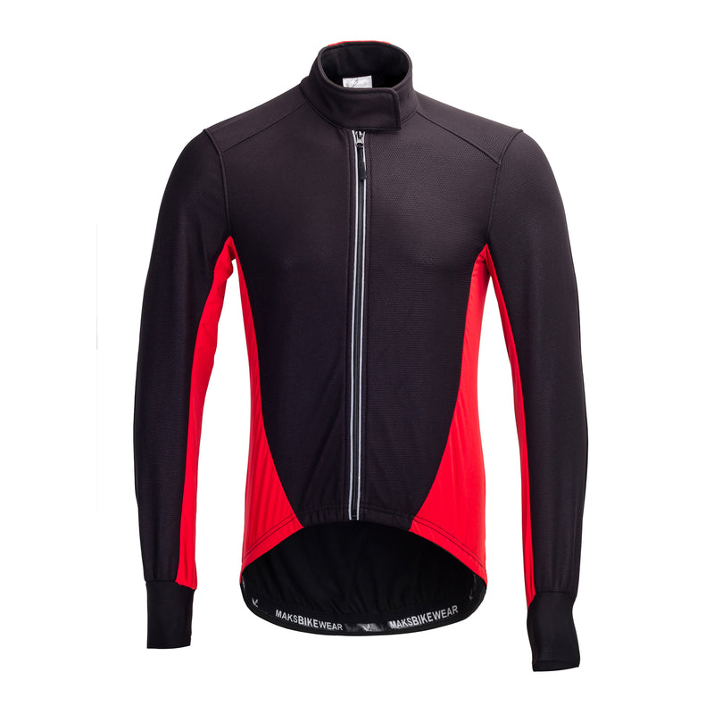 Mens Reflective Waterproof Windproof Long Sleeve Winter Cycling Jacket