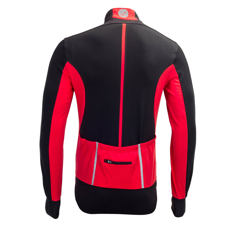 Mens Reflective Waterproof Windproof Long Sleeve Winter Cycling Jacket