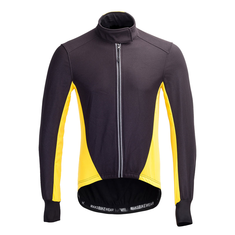 Mens Reflective Waterproof Windproof Long Sleeve Winter Cycling Jacket