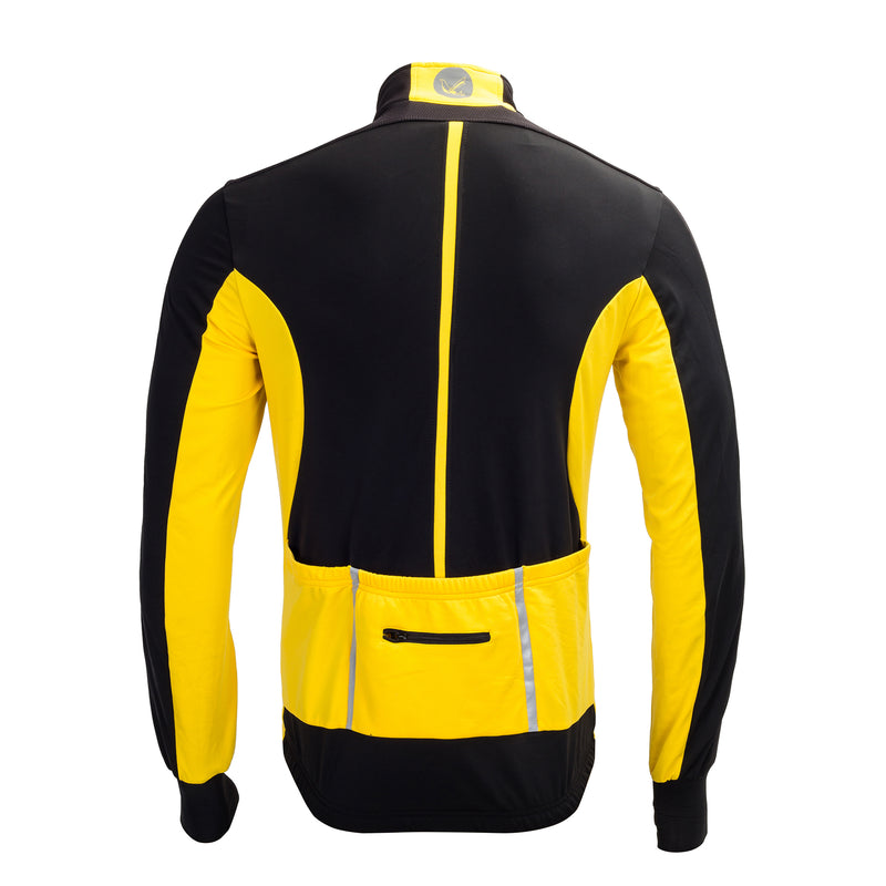 Mens Reflective Waterproof Windproof Long Sleeve Winter Cycling Jacket