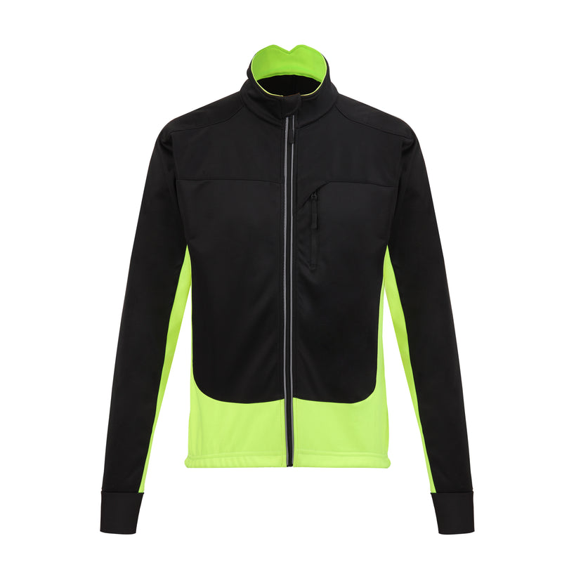 Mens Reflective Waterproof Windproof Long Sleeve Winter Cycling Jacket