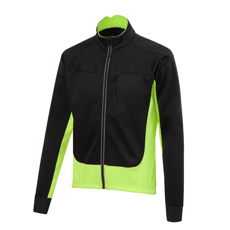 Mens Reflective Waterproof Windproof Long Sleeve Winter Cycling Jacket