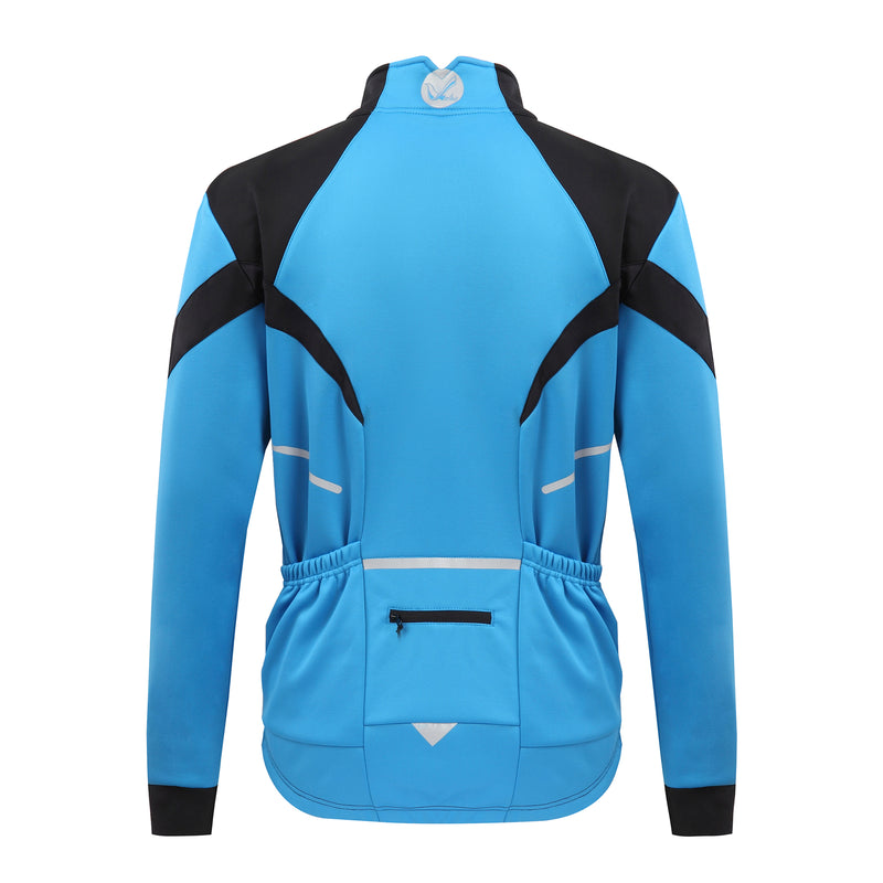 Mens Reflective Waterproof Windproof Long Sleeve Winter Cycling Jacket