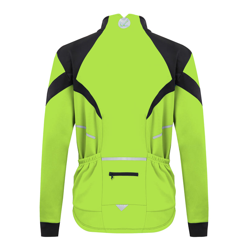 Mens Reflective Waterproof Windproof Long Sleeve Winter Cycling Jacket