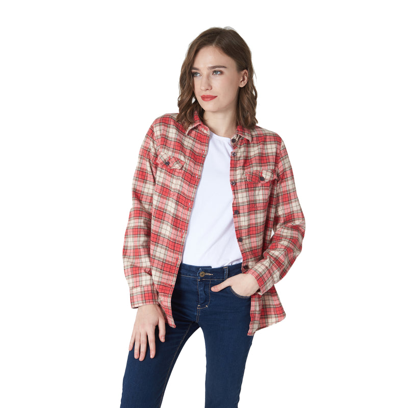 Womens Flannel Cotton Shirt – MaksActivewear