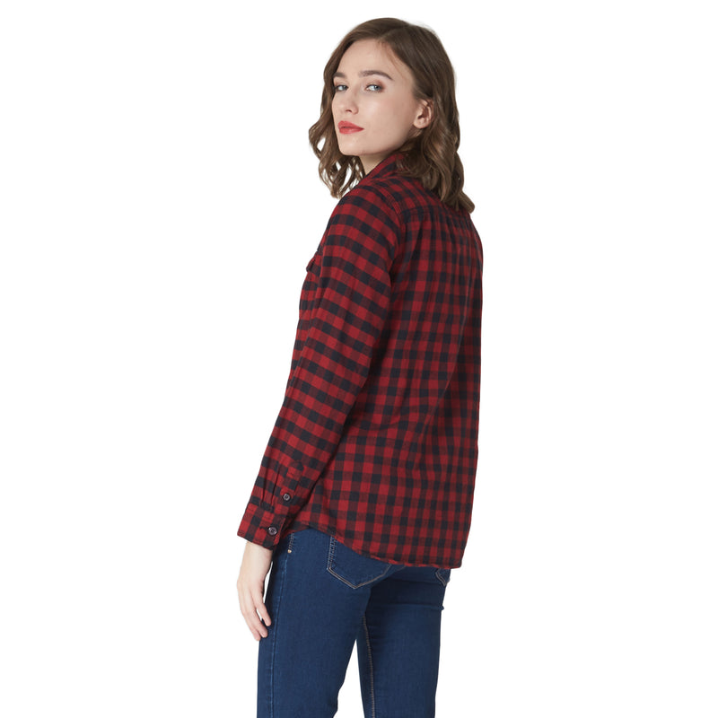 Womens Flannel Cotton Shirt